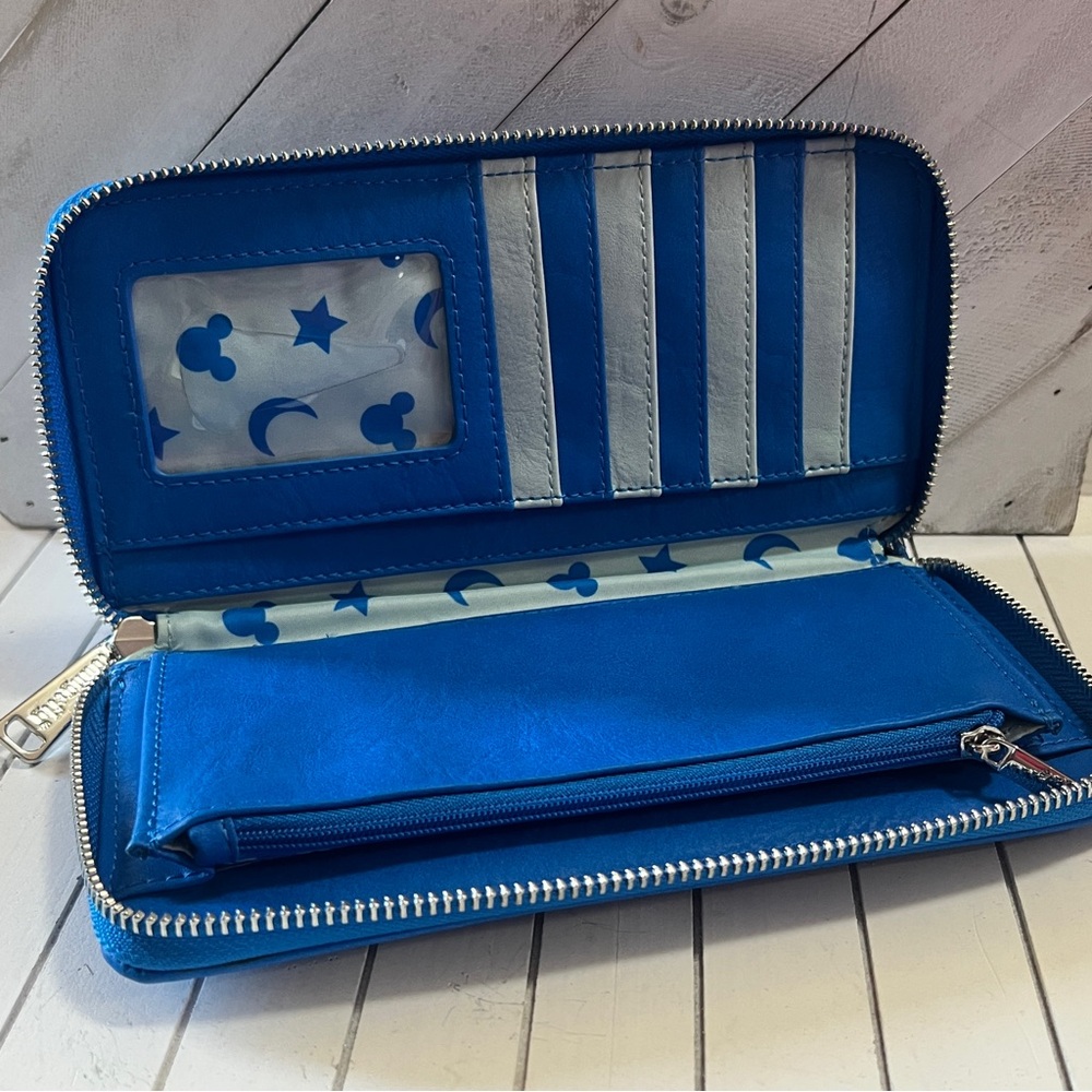EUC Loungefly Blue Mickey wallet - Picture 7 of 10